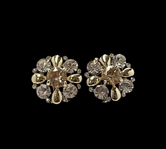 Jeweled Floral Earrings E7