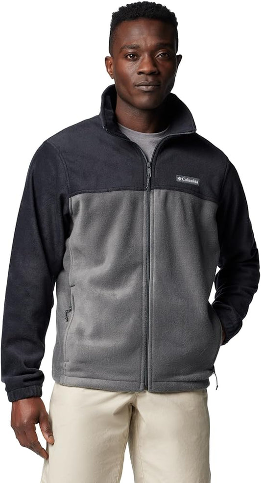 Dual Color Fleece Zip Up Jacket