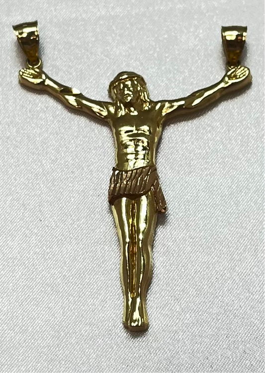 14K Gold Jesus Pendant P1