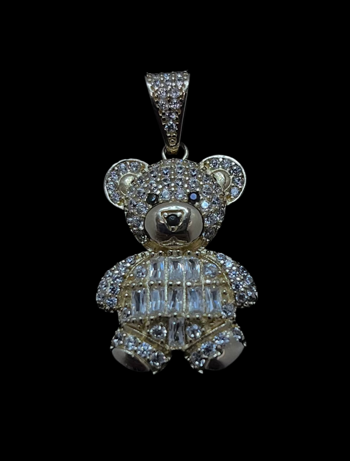 14K Gold Teddy Bear Pendant P4